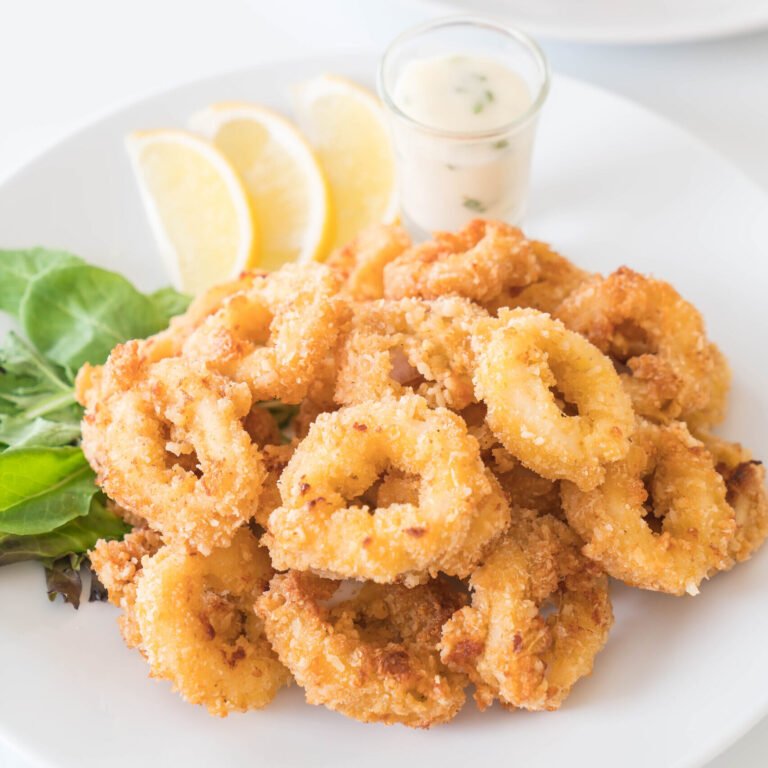 fried squid (calamari rings)